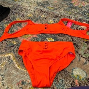 High waisted bathing suit